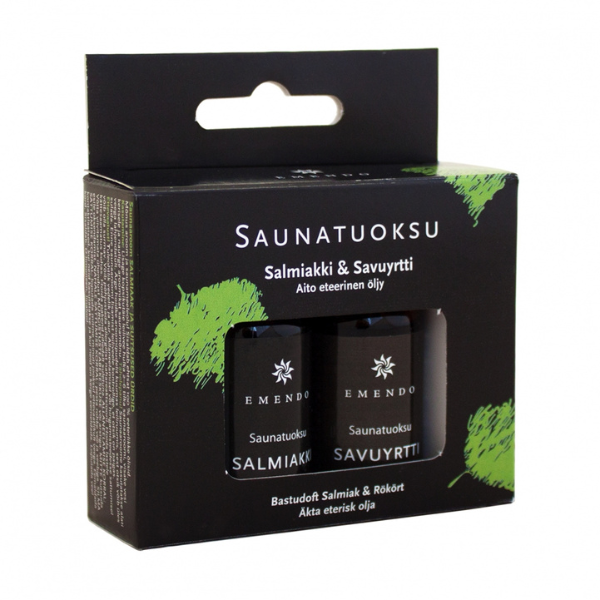 bilde badstudufter Salmiac & Smoky Herb 2×10 ml